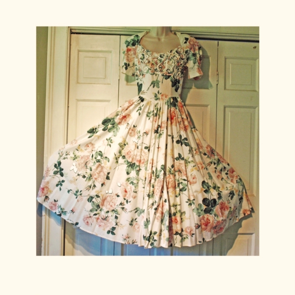 Vintage Lanz Tea Legnth  Dress Size 12